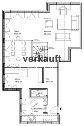 Wohneinheit 1 Erdgeschoss