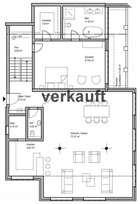 Wohneinheit 3 Erdgeschoss