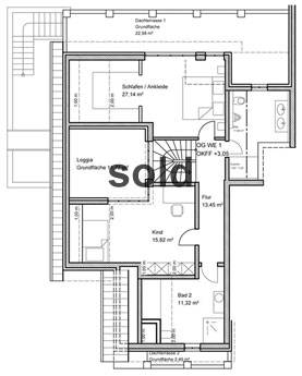Living Unit 1 Upper Floor